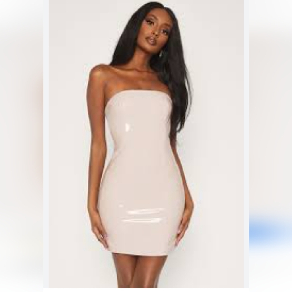 MESHKI Liza PU dress NWT